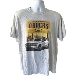 Gildan XL Arizona Diamondbacks Chevrolet Graphic Tee White Regular